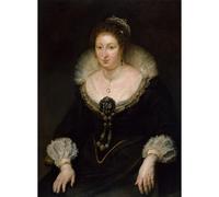 Stampa artistica da parete su tela di qualità - Rubens - Lady Alethea Talbot - 76 x 101 cm | pronta da incorniciare | Ideale per la decorazione della casa o dell'ufficio | Ottima idea