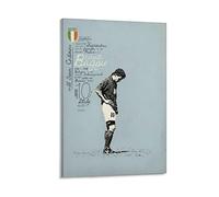 Stampa artistica da parete su tela di Roberto Baggio Poster con stampa artistica su tela, poster per foto, decorazione della stanza, 30 x 45 cm