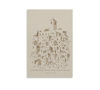 Stampa artistica da parete su tela, motivo: As For Me And House Will Serve The Lord, per soggiorno, camera da letto, bagno, ufficio, casa, 30 x 45 cm