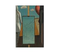 Stampa artistica da parete su tela, motivo: Il doppio sogno di primavera di Giorgio De Chirico, per casa, scuola, ufficio, decorazione senza cornice, 40,6 x 61 cm