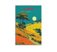 Stampa artistica da parete su tela, motivo: Kryvyi Rih dell'Ucraina, vintage, souvenir di viaggio, decorazione per camera da letto, decorazione per la casa, 50 x 75 cm