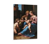 Stampa artistica da parete su tela, motivo: La Madonna del Divino Amore Raffaello, poster decorativo per la casa, 50,8 x 76,2 cm