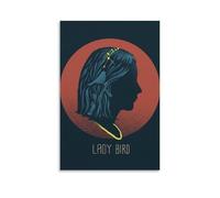 Stampa artistica da parete su tela, motivo: Lady Bird - Storia emotiva di coming-of-age1, decorazione artistica da parete con film indie minimalista (19), decorazione artistica da parete per la casa