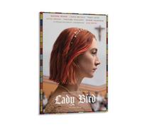 Stampa artistica da parete su tela, motivo: Lady Bird - Storia emotiva di coming-of-age1, decorazione minimalista del film indie (26), poster su tela per soggiorno e soggiorno (30 x 45 cm)