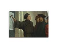 Stampa artistica da parete su tela, motivo: Martin Luther 95 Theses Reformation Room, decorazione moderna per camera da letto, 60 x 90 cm