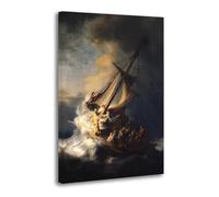 Stampa artistica da parete su tela, motivo: Tempesta nel mare di Galilea, poster decorativo moderno per camera da letto, 20 x 30 cm