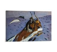 Stampa artistica da parete su tela, motivo: Valentin Serov, motivo: Lo di Europa, decorazione moderna per la casa, 50 x 75 cm