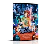 Stampa artistica da parete su tela, per fan del film Scott Pilgrim Vs. The World, poster decorativo moderno per camera da letto, 60 x 90 cm