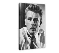 Stampa artistica da parete vintage di Ames Dean, stampa fotografica di James Dean, stampa fotografica di Old Hollywood, elegante poster su tela, decorazione per camera da letto, sport, ufficio,