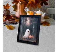 Stampa artistica di Halloween 9x6,9 pollici, dipinto estetico per mensola