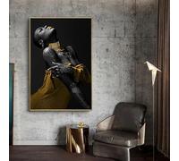 Stampa artistica di quadri di donne nere su tela, poster di donne africane sexy, arte murale scandinava per l'arredamento del soggiorno, cornice 20x30 cm