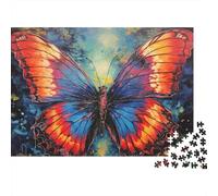 Stampa artistica di una farfalla, puzzle da 1000 pezzi, farfalla dalle ali arcobaleno, per adulti dai 12 anni in su, gioco educativo, bellissima decorazione, compleanno, 52x38 cm