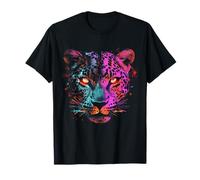 Stampa artistica leopardata per amanti degli animali Maglietta