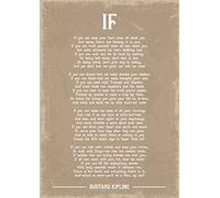 Stampa artistica Rudyard Kipling If poen