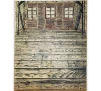 Stampa artistica su tela ad alta definizione - Anselm Kiefer - Camera in legno - 127 x 101 cm | Artistico per inaugurazione della casa, ufficio o camera da letto | Decorazione elegante e significativa