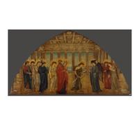 Stampa artistica su tela ad alta definizione, Edward Burne - Jones - Cupido e Psiche - 127 x 101 cm | Artistico per inaugurazione della casa, ufficio o camera da letto | Decorazione elegante e