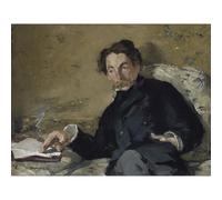 Stampa artistica su tela ad alta definizione - Manet - Stephane Mallarme - 127 x 101 cm | Artistico per inaugurazione della casa, ufficio o camera da letto | arredamento elegante e significativo