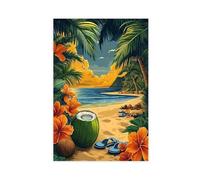 Stampa artistica su tela con acqua di cocco brasiliana, decorazione artistica da parete, per soggiorno e camera da letto, 40 x 60 cm