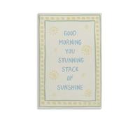 Stampa artistica su tela con scritta "Good Morning Sunshine", per soggiorno, camera da letto, bagno, ufficio, decorazione per la casa, 40 x 60 cm