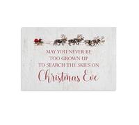 Stampa artistica su tela con scritta "May You Never Be Too Grown Up To Search The Skies On Christmas", per soggiorno, camera da letto, bagno, ufficio, decorazione per la casa, 40 x 60 cm