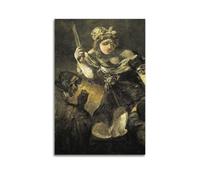 Stampa artistica su tela di Francisco Goya con Giuditta e Oloferne, stampa artistica da parete, decorazione per la casa, stile moderno, 20 x 30 cm