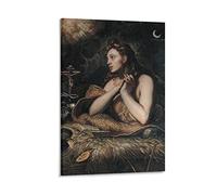 Stampa artistica su tela di Jacopo Tintoretto con la Maddalena penitente di Vulcan e poster da parete in stile moderno, per camera da letto, 30,5 x 45,7 cm (30