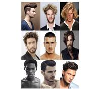 Stampa artistica su tela moderna per acconciature da uomo, salone per parrucchieri, poster elegante per parrucchiere per soggiorno, decorazione da parete, immagine per la casa - 50x70 cm senza cornice