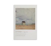 Stampa artistica su tela, motivo: Christian Joshua 24 15 As For Me And My Wall Art, per soggiorno, camera da letto, bagno, ufficio, decorazione per la casa, 40 x 60 cm