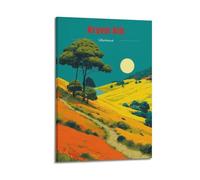 Stampa artistica su tela, motivo: Kryvyi Rih ucraina, souvenir di viaggio, vintage, decorazione artistica per la casa e la camera da letto, 50 x 75 cm