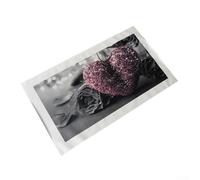 Stampa artistica su tela senza cornice per design a cuore rosa per casa e ufficio, perfetta per creare un look contemporaneo