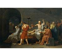 Stampa artistica The Death of Socrates Jacques Louis David Filosofo greco B A3 02362