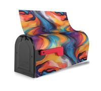 Stampa astratta colorata con stampa decorativa impermeabile per cassetta postale magnetica avvolge carino decorazione per la casa festiva