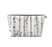 Stampa Betulla, Borsa da toilette Borsa per trucco Borsa per cosmetici Borsa da toilette da viaggio portatile