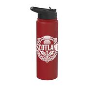 Stampa bianca con nodo celtico scozzese Stainless Steel Insulated Water Bottle