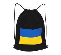 Stampa Borsa Coulisse Flag of Ukraine, Unisex Sacca Ginnastica, con Coulisse Zaino da Viaggio, per Donna Adulto 36X42cm