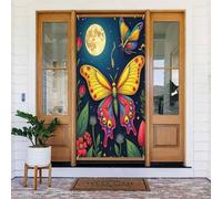 Stampa botanica colorata con farfalla n. 975, decorazione decorativa per interni ed esterni, primavera, estate, autunno, inverno, Halloween, Natale, decorazioni per la casa