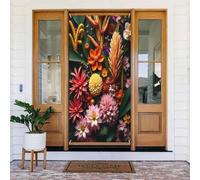 Stampa botanica colorata n. 111 coperture decorative per porte, decorazioni per interni ed esterni, primavera, estate, autunno, inverno, Halloween, Natale, decorazioni per la casa