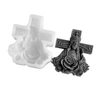 Stampa Candele Halloween Tema Religioso Silicone Epossidico Resina Stampi Casting In Silicone Stampo Halloween Scempato Candele Scandate Casting