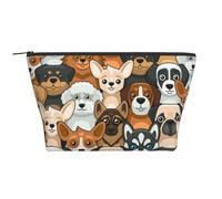Stampa cane stile cartone animato, Borsa da toilette Borsa per trucco Borsa per cosmetici Borsa da toilette da viaggio portatile