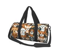 Stampa cane stile cartone animato, Borsone da viaggio di grande capacità Borsa rotonda Borsa da viaggio sportiva Borsa da viaggio Borsa da fitness