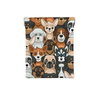 Stampa cane stile cartone animato, Spremere il portafoglio superiore da donna Borsa portaoggetti Piccola portamonete Portamonete