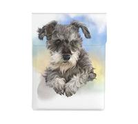 Stampa carina di schnauzer nano, Custodia per laptop in pelle PU, borsa per notebook, custodia per laptop, custodia per tablet