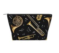 Stampa classica di strumenti musicali, Borsa da toilette Borsa per trucco Borsa per cosmetici Borsa da toilette da viaggio portatile
