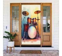 Stampa classica dipinta n. 15 coperture decorative per porte, striscione per interni ed esterni, primavera, estate, autunno, inverno, Halloween, Natale, decorazioni per la casa