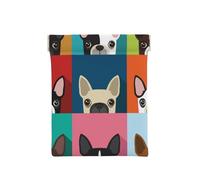 Stampa colorata Boston Terrier, Spremere il portafoglio superiore da donna Borsa portaoggetti Piccola portamonete Portamonete