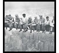 Stampa con cornice Skycraper nero 30x30 cm Nero