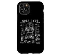 Stampa con disegno di brevetto vintage divertente per golfisti Custodia per iPhone 11 Pro