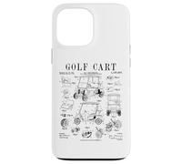 Stampa con disegno di brevetto vintage divertente per golfisti Custodia per iPhone 13 Pro Max
