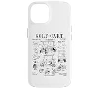 Stampa con disegno di brevetto vintage divertente per golfisti Custodia per iPhone 14
