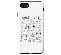 Stampa con disegno di brevetto vintage divertente per golfisti Custodia per iPhone SE (2020) / 7/8